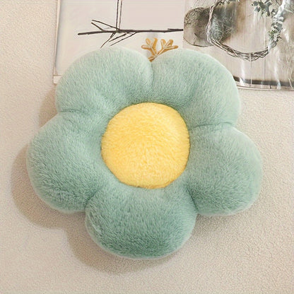 1 Pc, Flower Plush Throw Pillow Cushion Plush Toy Throw Pillow Bedroom Floor Room Decoration Pillow Sofa Cushion Window Bedding Supplies Fruit Embroidery Stool Cushion Gift