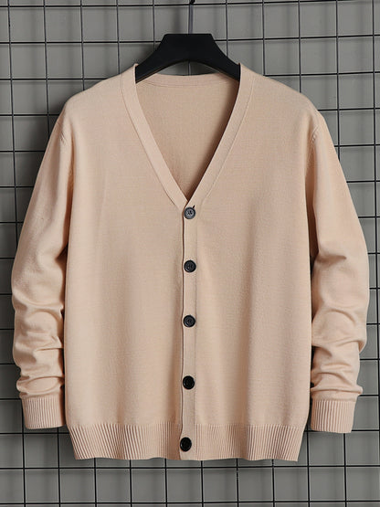 Men's Work V-neck Long Sleeves Button Cardigan Sweaters