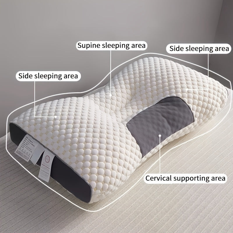 1pc Cervical Bed Pillow Helps Sleep Protection, Neck Protection Support Pillow For Side Back Sleeper, Christmas present