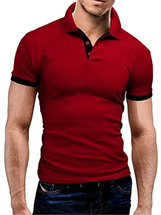 Men's Short Sleeve Casual Slim Fit Polo Shirts