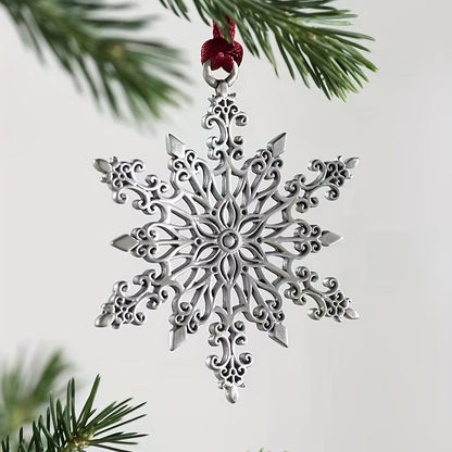 1pc Christmas Tree Ornament Alloy Metal Animal Life Tree Snowflake Ornament Pendant Home Decoration