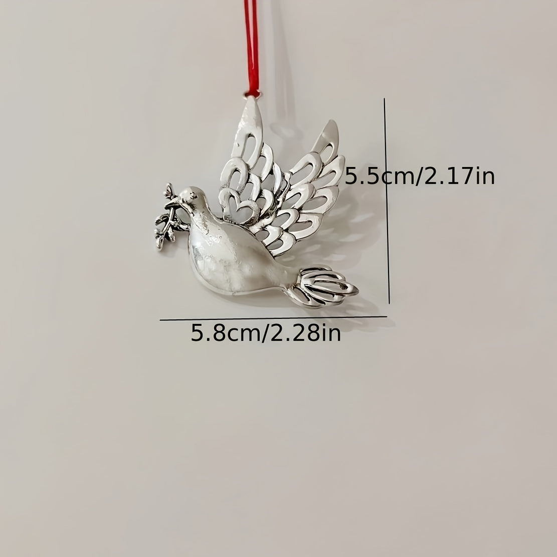 1pc Christmas Tree Ornament Alloy Metal Animal Life Tree Snowflake Ornament Pendant Home Decoration