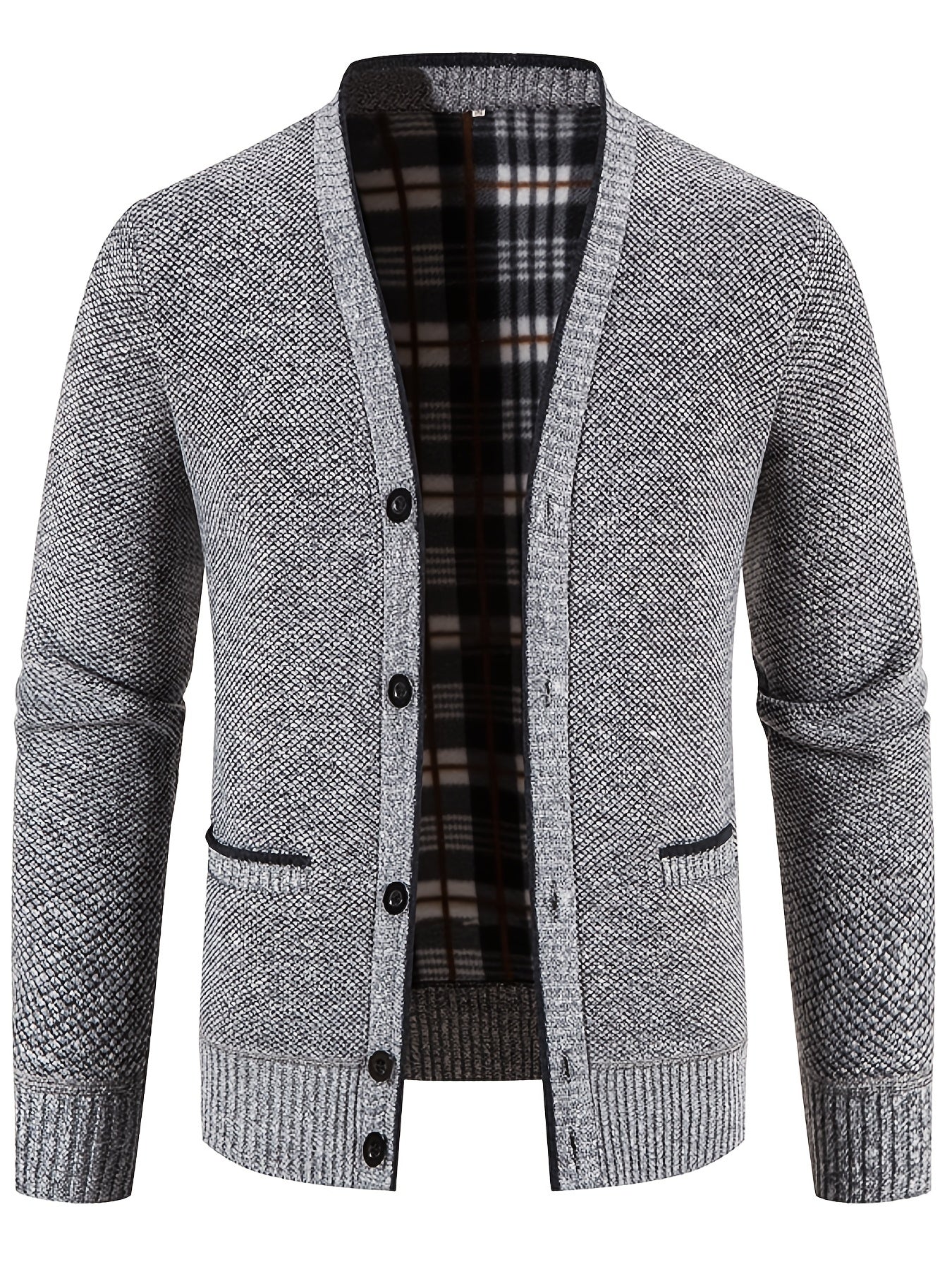 Men's V-neck Cardigan Casual Knit Jacket For Fall Winter Men Clothes Best Sellers