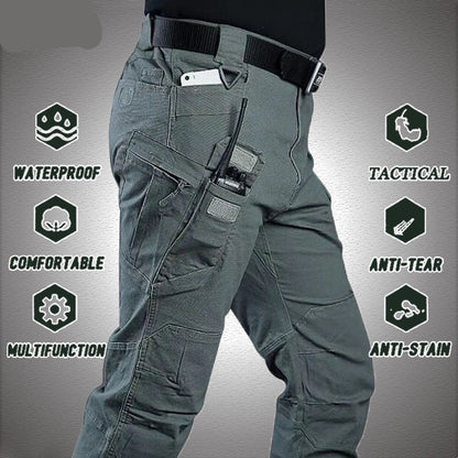 Gbolsos Tactical Pants Men Work Wear Ripstop Waterproof Military Trousers Multi-pocket Cargo Pant Jogger Army SWAT Climbing Big Size 6XL