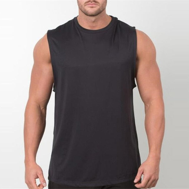 Brand New Plain Tank Top Men Bodybuilding singlet Gyms Stringer Sleeveless Shirt Blank Fitness Clothing Sportwear Muscle Vest