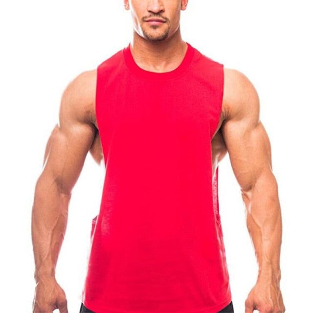 Brand New Plain Tank Top Men Bodybuilding singlet Gyms Stringer Sleeveless Shirt Blank Fitness Clothing Sportwear Muscle Vest