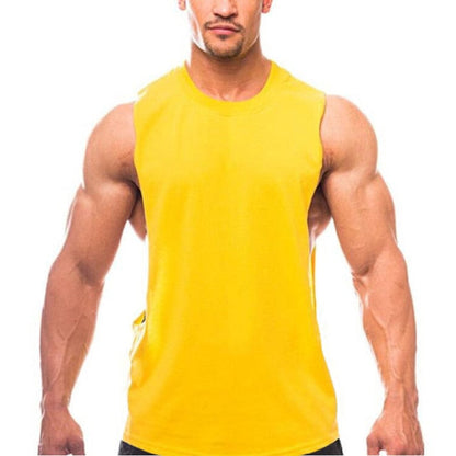 Brand New Plain Tank Top Men Bodybuilding singlet Gyms Stringer Sleeveless Shirt Blank Fitness Clothing Sportwear Muscle Vest