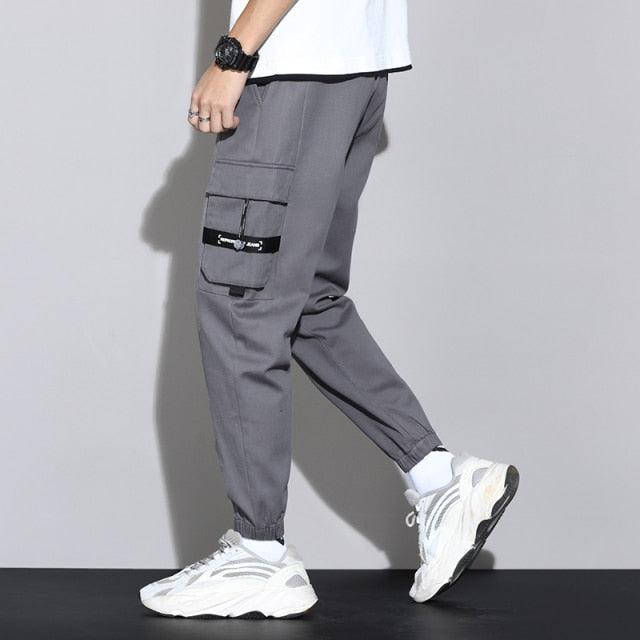 Spring and Summer Big Men Trousers Knitted Sports Pants Men Pants Loose Korean Version of All-Match Overalls Trousers Men