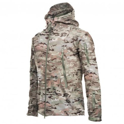 GbolsosMen Long Sleeve Camouflage Thick Zipper Windbreaker Windproof Hood Jacket Coat Men Clothing �������������� ������������ hommes veste 2021