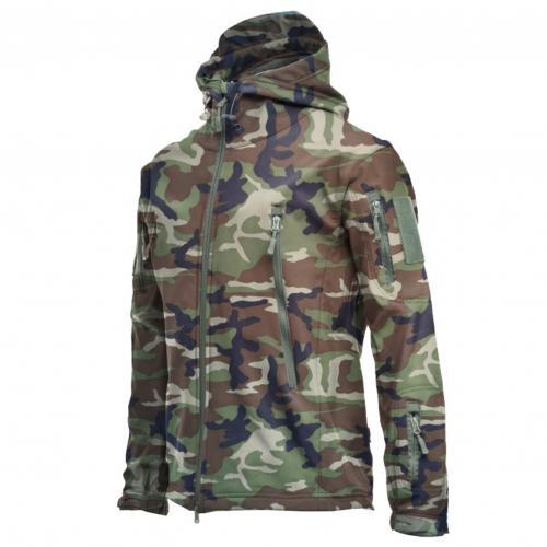 GbolsosMen Long Sleeve Camouflage Thick Zipper Windbreaker Windproof Hood Jacket Coat Men Clothing �������������� ������������ hommes veste 2021