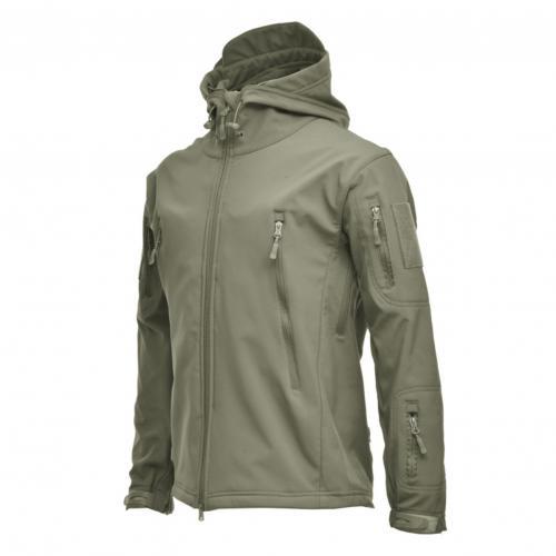 GbolsosMen Long Sleeve Camouflage Thick Zipper Windbreaker Windproof Hood Jacket Coat Men Clothing �������������� ������������ hommes veste 2021