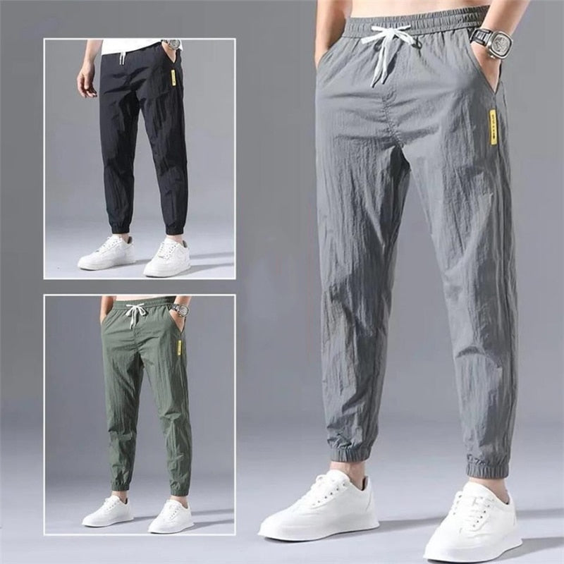 GbolsosCasual Men Pants Summer 2021 New Style Fashion Outdoor Lightweight Loose Cool Jogging Sport Pants Big Size Pantalons Pour Hommes